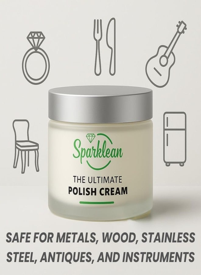 SPARKLEAN Jewelry Polish Cream - Silver Jewelry Cleaner & Tarnish Remover for Jewelry - Ideal for your Gold Cleaner Jewelry Kit or Ring Cleaning Kit (2, Ounces) - Image 5
